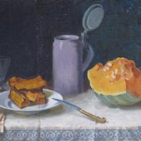 Csendélet sütőtökkel / Still life with pumpkin (1950-es évek / 1950s)