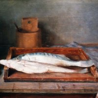 Csendélet halakkal / Still life with fish (1950-es évek / 1950s)