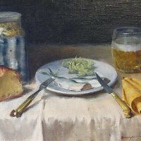 Sörös csendélet / Still-life with beer (1958)