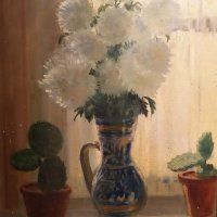 Kaktusz és őszirózsa / Cactus and aster (1960)