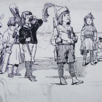 Illusztráció a Jó Pajtás c. gyermeklaphoz / Illustration for children’s magazine „Good Pal” (1910-es évek / 1910s)