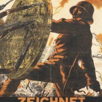 "Zeichnet Kriegsanleihe" - Hadikölcsön-plakát / "Help in the Struggle for Peace - Subscribe to the War Loan" (1916, forrás/source: Visual Arts Data Service)