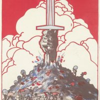 "Mindent a hadseregnek - mindenféle szöveghulladékot gyűjtünk!" / "Everything for the Troops - We Collect Textile Waste of Every Kind!" (1916, forrás/source: Imperial War Museum)