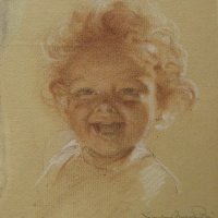 Nevetős Jutka / Laughing Jutka (kréta / chalk, 1954)