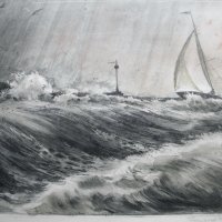 Hullámtörés (Balaton) / Surf (Balaton) (1950-es évek / 1950s)