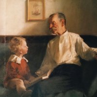 Nagyapa mesél / Grandfather telling a tale (1924)